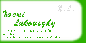 noemi lukovszky business card